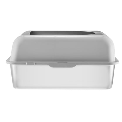 Stainless Steel Cat Litter Box - Coco & Harley - Pet Care > Cat Supplies > Cat Litter - V952-BKFSMSPBXGSLHVLT6V0