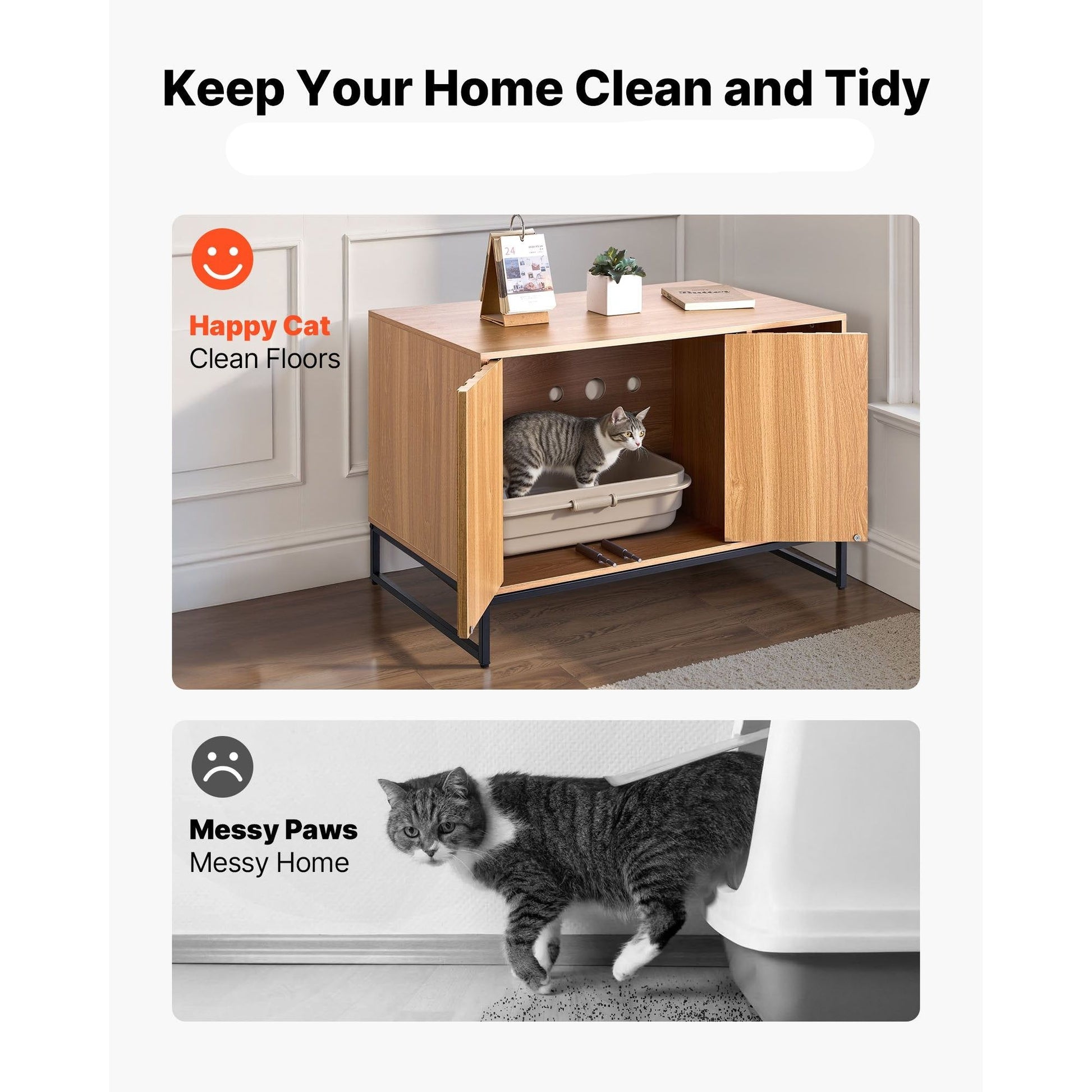 Hidden Litter Box Enclosure - Coco & Harley - Pet Care > Cat Supplies > Cat Litter - V952-JSJJMSPWQ3151XBNF001V0