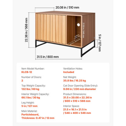Hidden Litter Box Enclosure - Coco & Harley - Pet Care > Cat Supplies > Cat Litter - V952-JSJJMSPWQ3151XBNF001V0