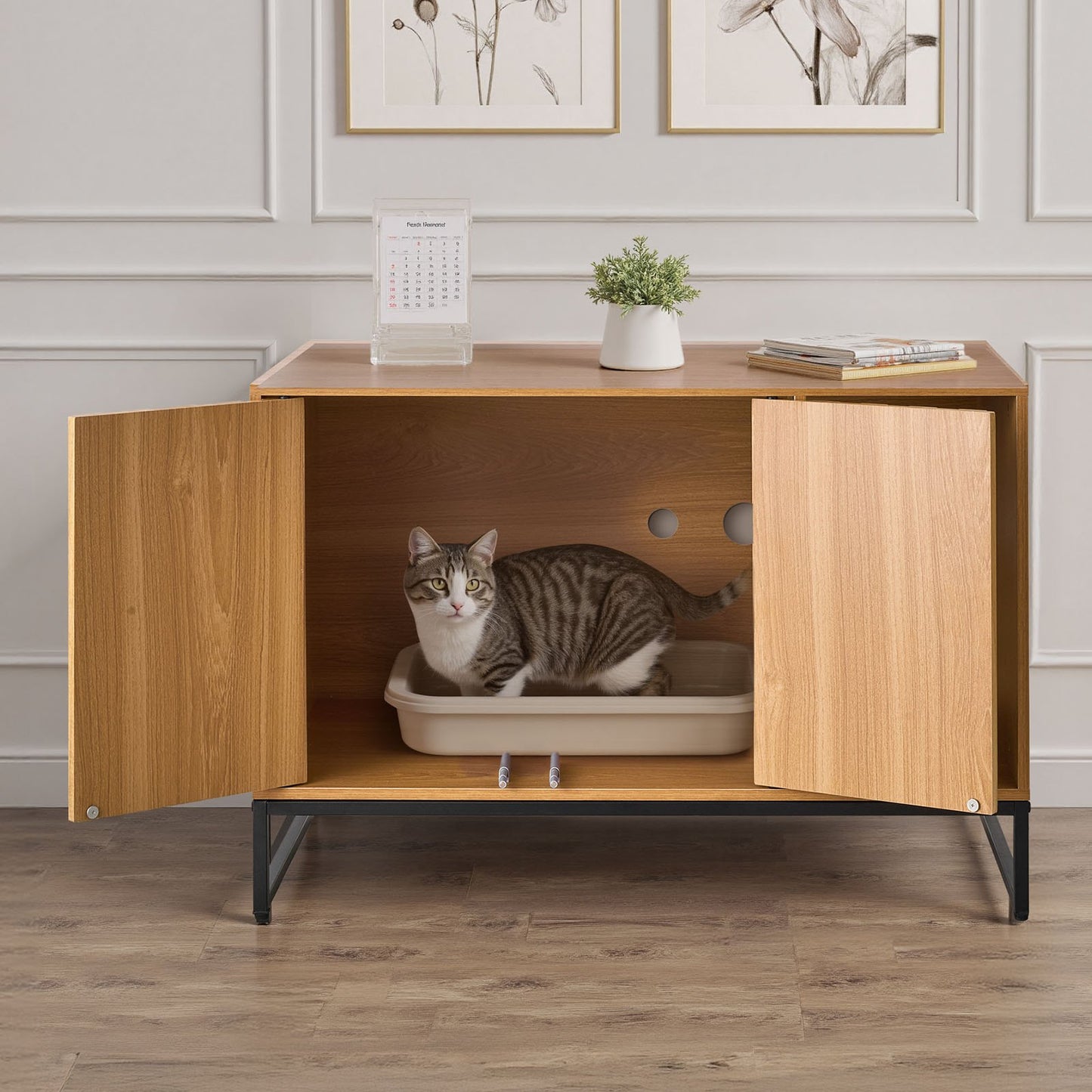 Hidden Litter Box Enclosure - Coco & Harley - Pet Care > Cat Supplies > Cat Litter - V952-JSJJMSPWQ3151XBNF001V0