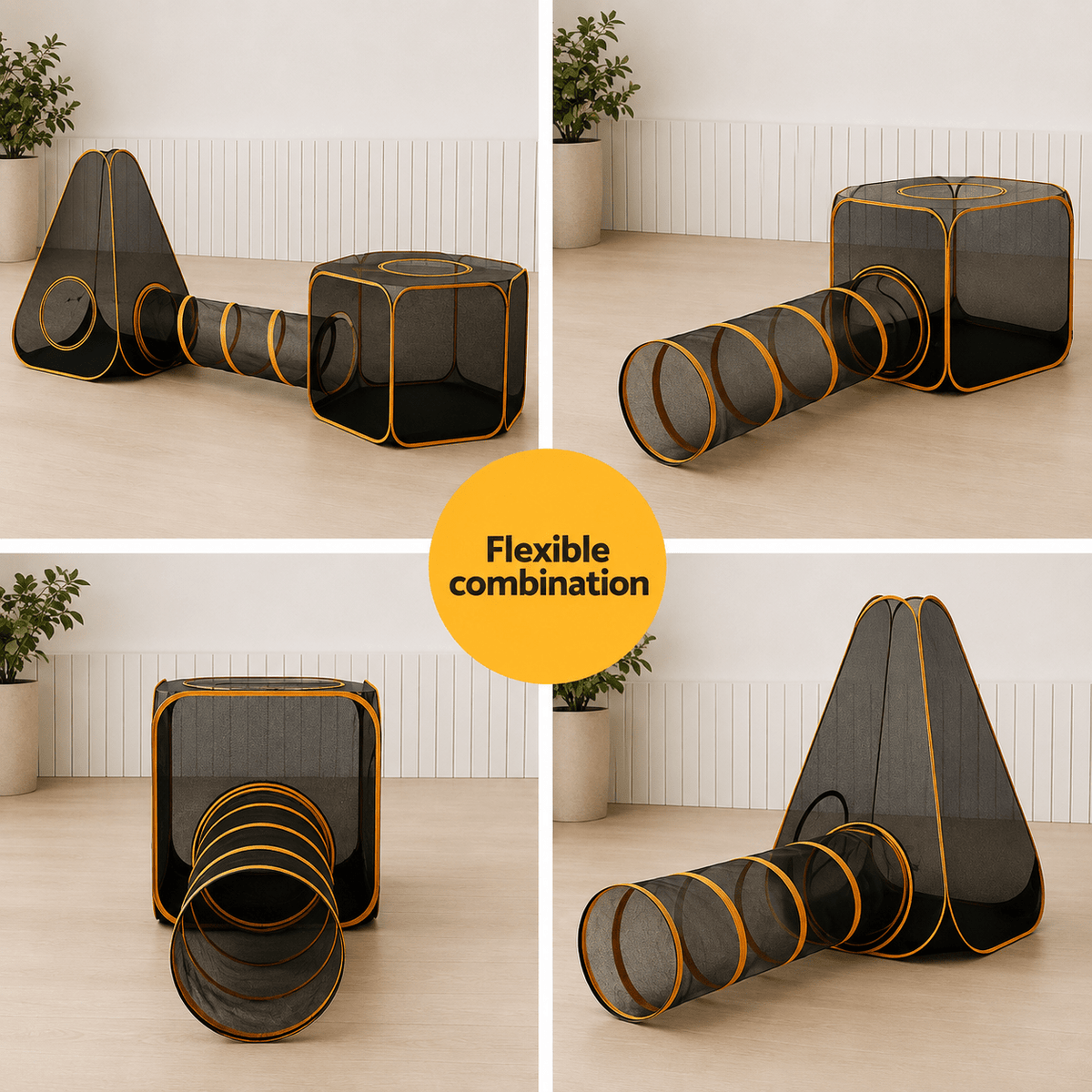 i.Pet Cat Playpen - Coco & Harley - Pet Care > Dog Supplies > Dog Playpens & Gates - PET-CATPLAYPEN-6IN1