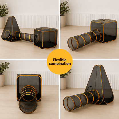 i.Pet Cat Playpen - Coco & Harley - Pet Care > Dog Supplies > Dog Playpens & Gates - PET-CATPLAYPEN-6IN1