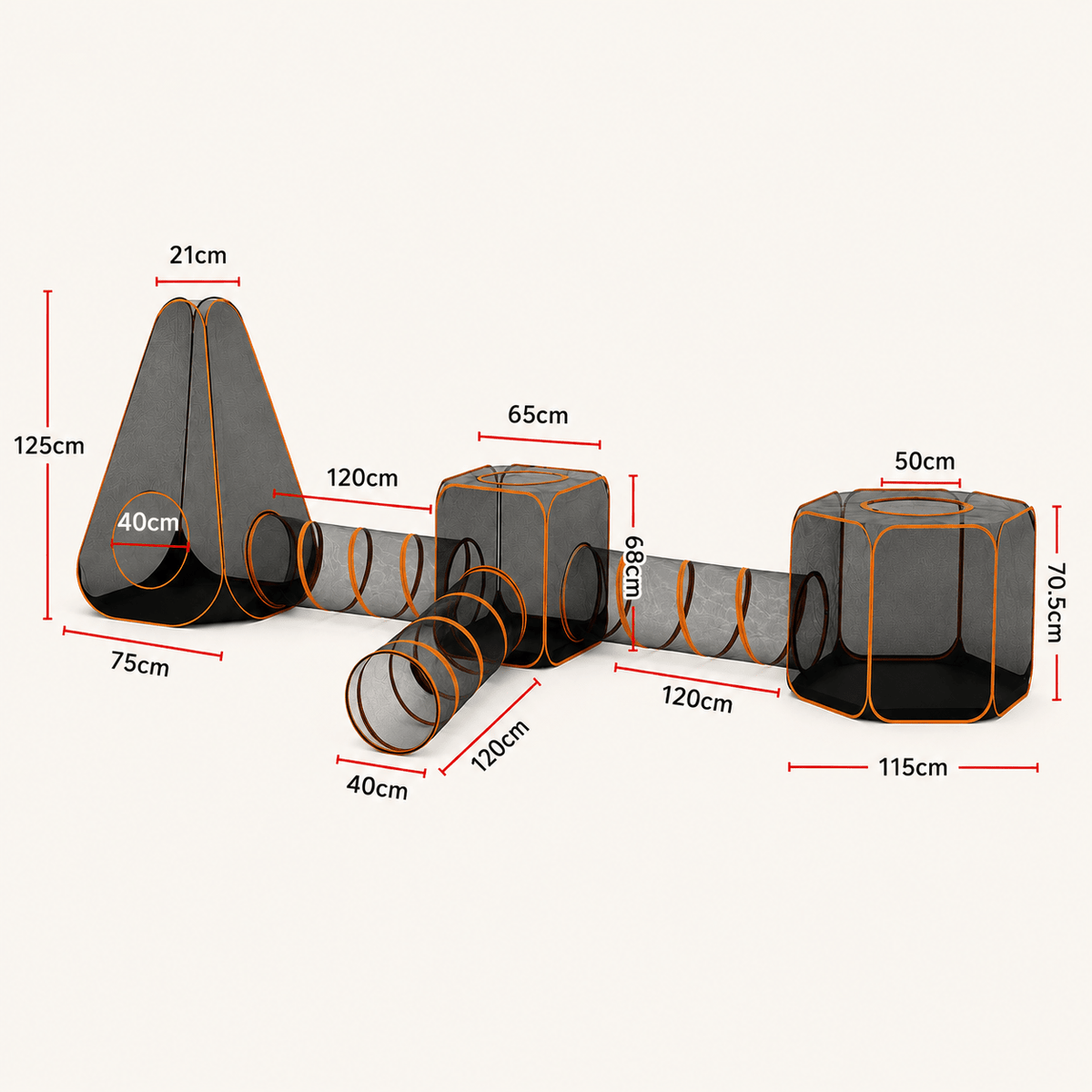 i.Pet Cat Playpen - Coco & Harley - Pet Care > Dog Supplies > Dog Playpens & Gates - PET-CATPLAYPEN-6IN1