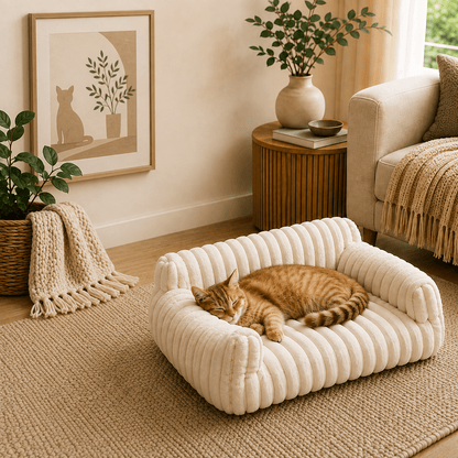 Cozy Cat Sofa - Coco & Harley - Pet Care > Cat Supplies > Cat Furniture - V1102-MSF001