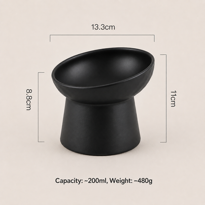 Elevated Ceramic Cat Bowl Set (2 Pack)