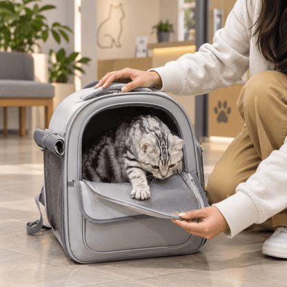 Window View Cat Carrier Backpack - Coco & Harley - Pet Care > Cat Supplies > Cat Carriers & Crates - V888-ELOSUNG18090
