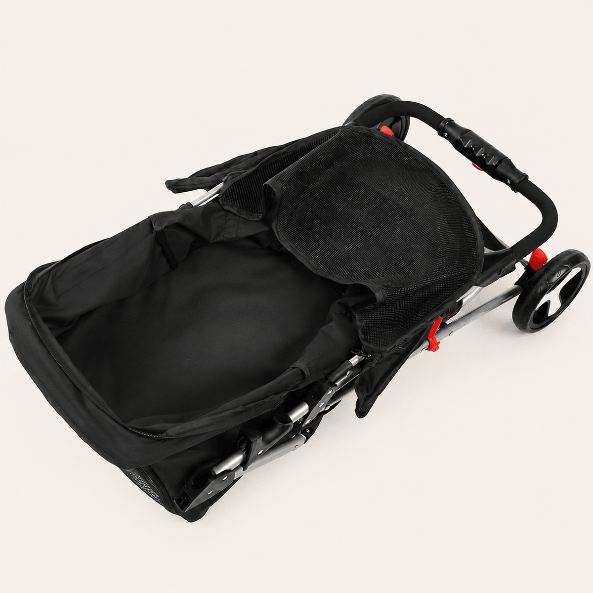 i.Pet Pet Stroller Foldable 3 Wheels - Coco & Harley - Pet Care > Cat Supplies > Cat Carriers & Crates - PET-STROLLER-3WL-BK