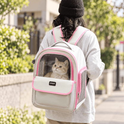 Window View Cat Carrier Backpack - Coco & Harley - Pet Care > Cat Supplies > Cat Carriers & Crates - V888-ELOSUNG18090