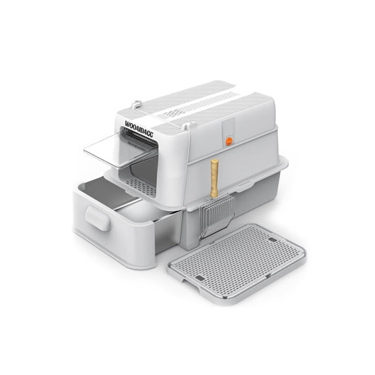 Enclosed Stainless Steel Cat Litter Box