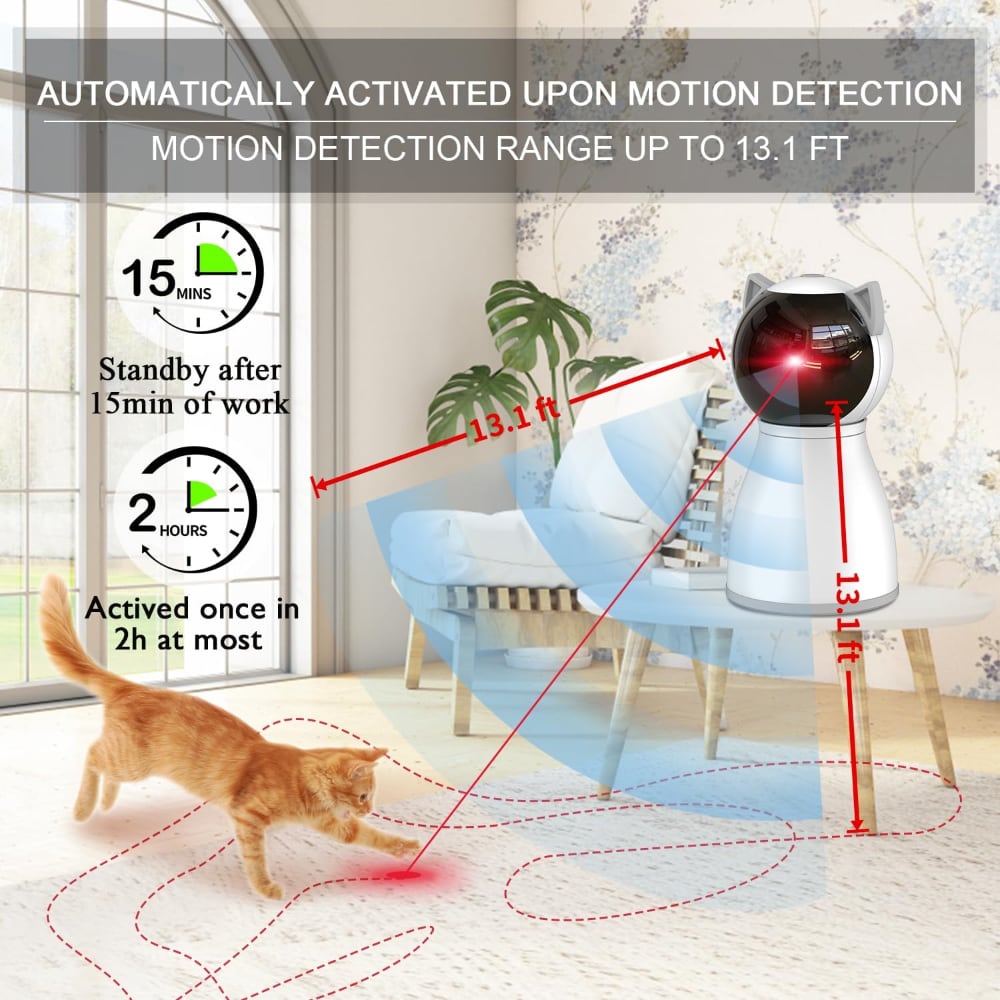 Laser Cat Random Motion Toy