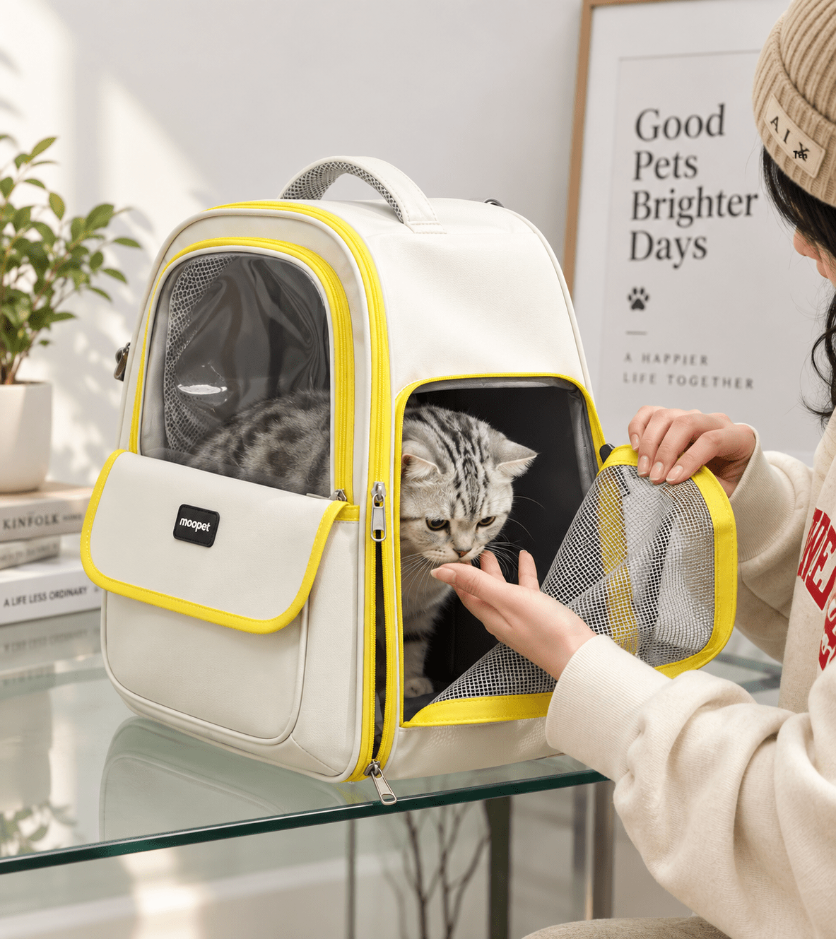 Window View Cat Carrier Backpack - Coco & Harley - Pet Care > Cat Supplies > Cat Carriers & Crates - V888-ELOSUNG18090
