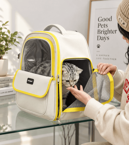 Window View Cat Carrier Backpack - Coco & Harley - Pet Care > Cat Supplies > Cat Carriers & Crates - V888-ELOSUNG18090